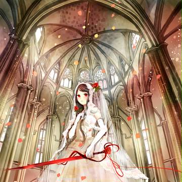 教会と薔薇と少女