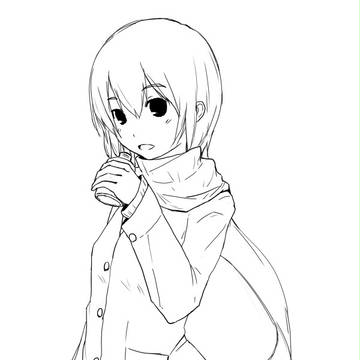 マフラー女子高生