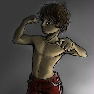 少年ボクサー？