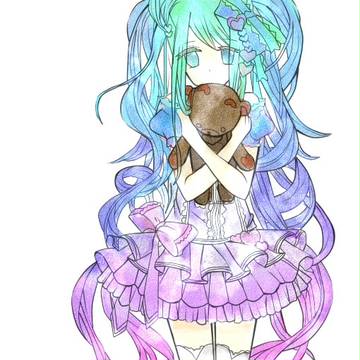 上色/女の子