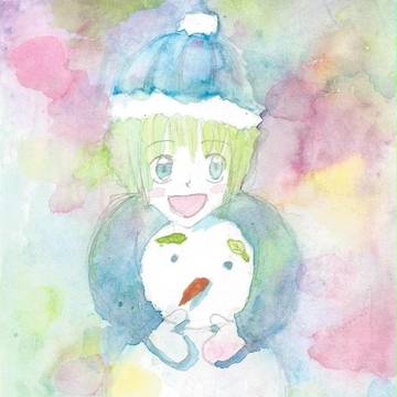 雪だるま完成