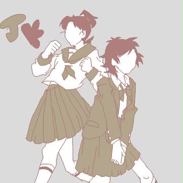 【女装】jk犬猿