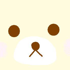 コリラックマ　かおきゃら