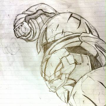 ヒーローマン落書き