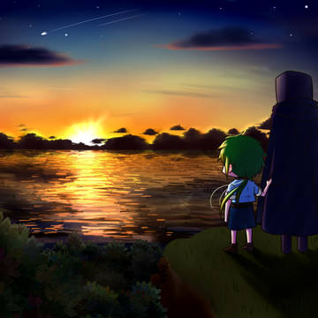 夕日