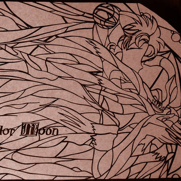 【切り絵】セーラームーン 色なしver.