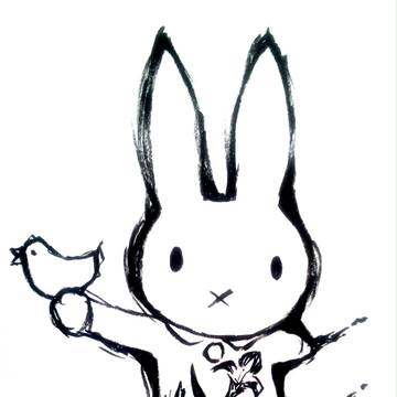 筆描き　ミッフィー