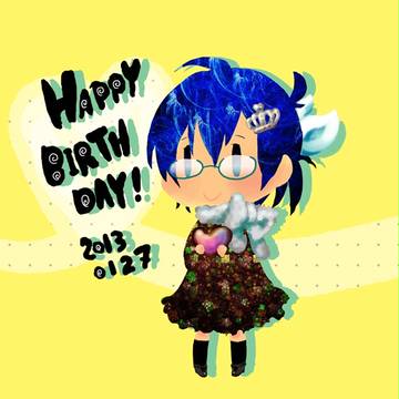 出遅れたけど今年も王子誕生日おめでとう絵