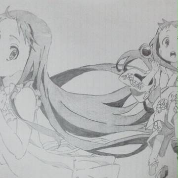 アナログでめんま描いてみた。