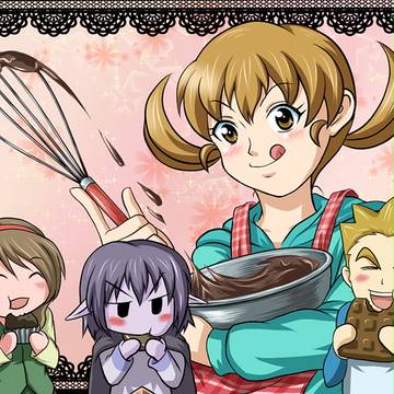 バレンタインの手作りチョコと試食