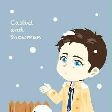 カスティエルと雪だるま