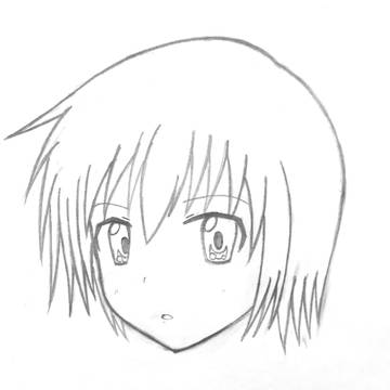 長門有希　斜めから描いてみた！