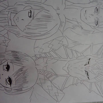 下書き・・・。ペン入れしたもの