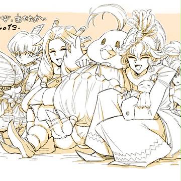LOMキャラで寒中見舞い