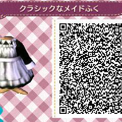 とび森マイデザ/クラシックなメイド服
