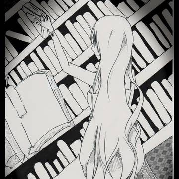 図書館の女