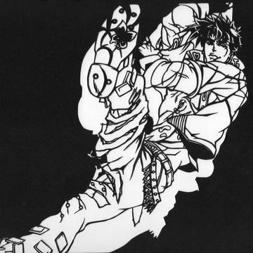 切り絵　ジョセフ・ジョースター