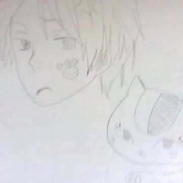 夏目＆ニャンコ先生落書き