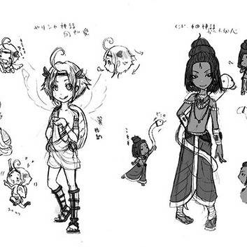 神々のからさわぎ 世界の神話編　キャラクターデザイン