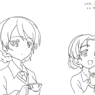 練習2日目　ダージリンさんとオレンジペコちゃん