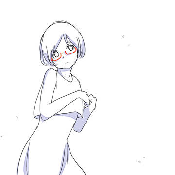 赤縁メガネっ子