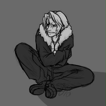 a sad lion