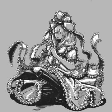 少女祈祷中