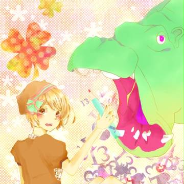 ほわほわカバと一緒にお絵かき