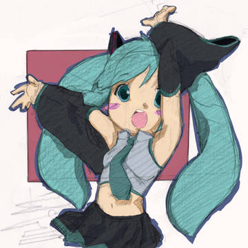 たおれそうな初音ミクちゃん
