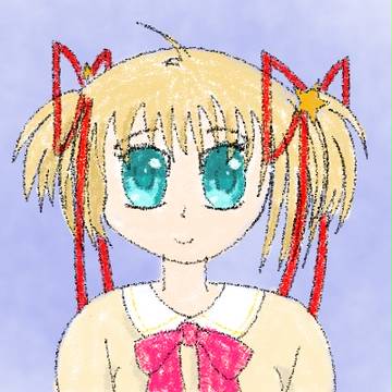 鉛筆で小毬ちゃん