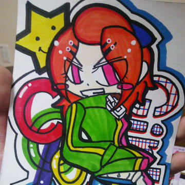 colorful girl