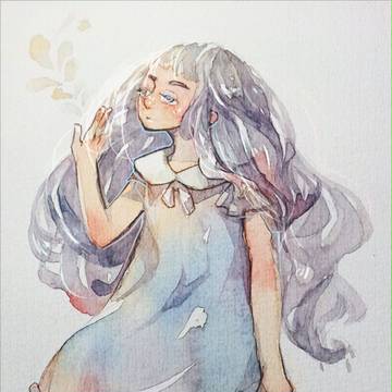 紫色的妹子