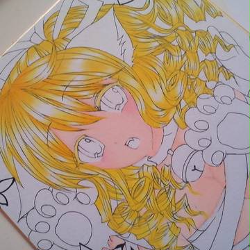 過去色紙作品/ものすっごいざっくりメイキングもどき(^_-)☆