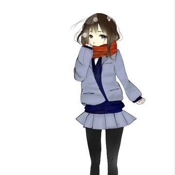 マフラー女子塗ってみた