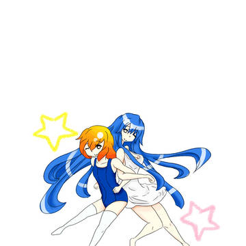 最初は魔法少女を描こうとしたんだ…