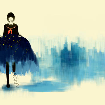 藍色