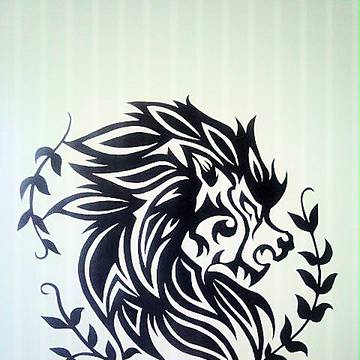 【切り絵】　獅子　【オリジナル】