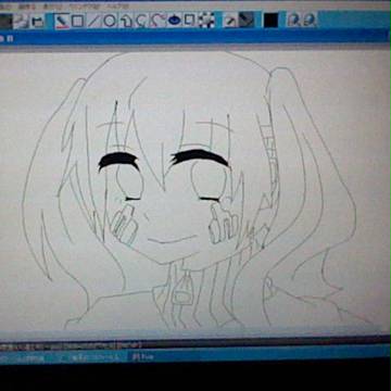 エネちゃん　線画