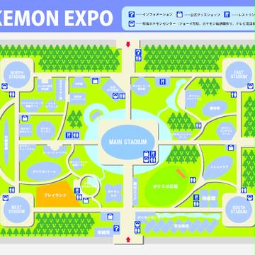 POKEMON EXPO マップ（投稿小説用資料）