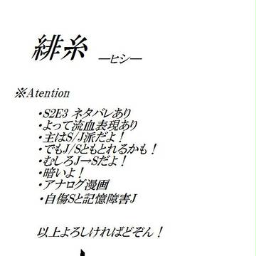 緋糸【自傷Sと記憶障害J】