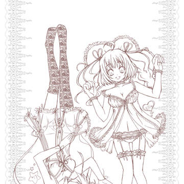 エリィ・リア線画