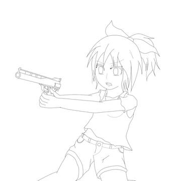 藤堂晴香　(線画)