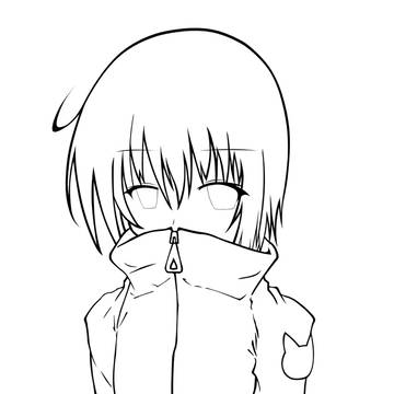 【線画】気まぐれ