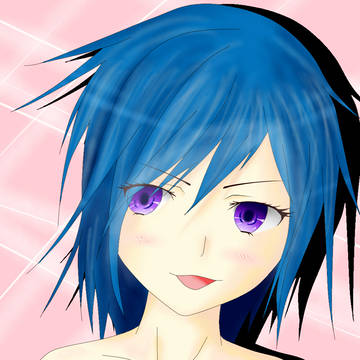 セミロングな女の子