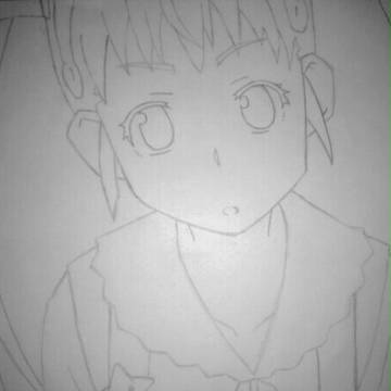 八九寺真宵　模写　下書き