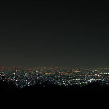冬空と夜景