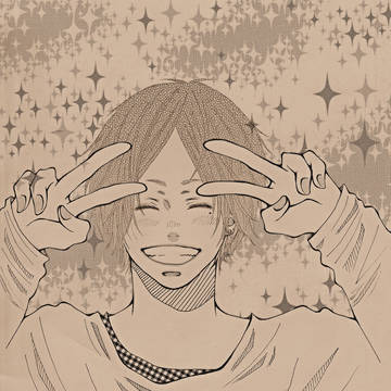センターパーツ男子
