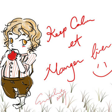 keep calm et manger bien