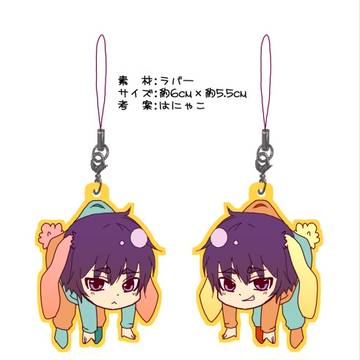 うさぎ花宮つままれストラップ。