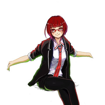 赤い眼鏡
